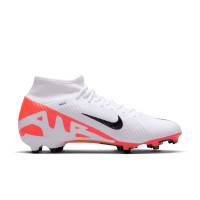 Nike Zoom Mercurial Superfly Academy 9 Gras / Kunstgras Voetbalschoenen (MG) Wit Felrood Zwart