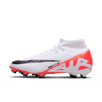 Nike Zoom Mercurial Superfly Academy 9 Gras / Kunstgras Voetbalschoenen (MG) Wit Felrood Zwart