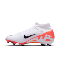 Nike Zoom Mercurial Superfly Academy 9 Gras / Kunstgras Voetbalschoenen (MG) Wit Felrood Zwart