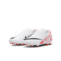 Nike Mercurial Vapor Club 15 Gras / Kunstgras Voetbalschoenen (MG) Kids Wit Felrood Zwart