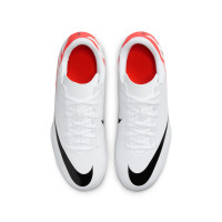 Nike Mercurial Vapor Club 15 Gras / Kunstgras Voetbalschoenen (MG) Kids Wit Felrood Zwart