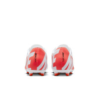 Nike Mercurial Vapor Club 15 Gras / Kunstgras Voetbalschoenen (MG) Kids Wit Felrood Zwart