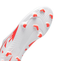 Nike Mercurial Vapor Club 15 Gras / Kunstgras Voetbalschoenen (MG) Kids Wit Felrood Zwart