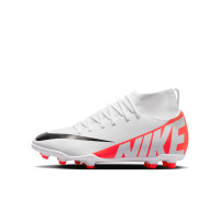 Nike Mercurial Superfly Club 9 Gras / Kunstgras Voetbalschoenen (MG) Kids Wit Felrood Zwart