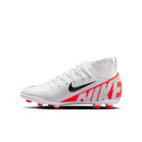 Nike Mercurial Superfly Club 9 Gras / Kunstgras Voetbalschoenen (MG) Kids Wit Felrood Zwart