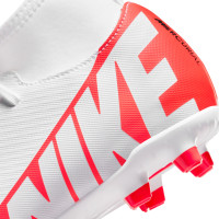 Nike Mercurial Superfly Club 9 Gras / Kunstgras Voetbalschoenen (MG) Kids Wit Felrood Zwart