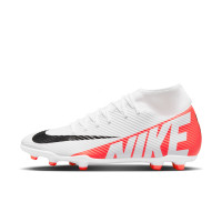 Nike Mercurial Superfly Club 9 Gras / Kunstgras Voetbalschoenen (MG) Wit Felrood Zwart