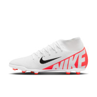 Nike Mercurial Superfly Club 9 Gras / Kunstgras Voetbalschoenen (MG) Wit Felrood Zwart