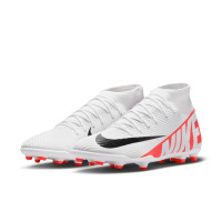 Nike Mercurial Superfly Club 9 Gras / Kunstgras Voetbalschoenen (MG) Wit Felrood Zwart