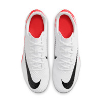 Nike Mercurial Vapor Club 15 Gras / Kunstgras Voetbalschoenen (MG) Wit Felrood Zwart