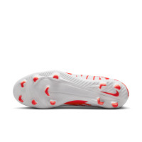 Nike Mercurial Vapor Club 15 Gras / Kunstgras Voetbalschoenen (MG) Wit Felrood Zwart