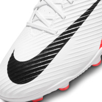 Nike Mercurial Vapor Club 15 Gras / Kunstgras Voetbalschoenen (MG) Wit Felrood Zwart