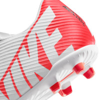 Nike Mercurial Vapor Club 15 Gras / Kunstgras Voetbalschoenen (MG) Wit Felrood Zwart
