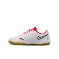 Nike Tiempo Legend Academy 10 Indoor Football Boots (IN) Kids White Black Bright Red