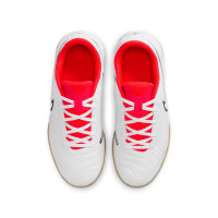 Nike Tiempo Legend Academy 10 Indoor Football Boots (IN) Kids White Black Bright Red