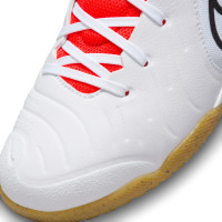 Nike Tiempo Legend Academy 10 Indoor Football Boots (IN) Kids White Black Bright Red