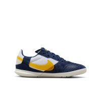 Nike Street Gato Straatvoetbalschoenen Kids Donkerblauw Geel Wit
