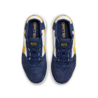 Nike Street Gato Straatvoetbalschoenen Kids Donkerblauw Geel Wit