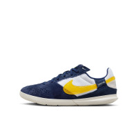 Nike Street Gato Straatvoetbalschoenen Kids Donkerblauw Geel Wit