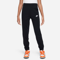 Nike Sportswear Poly Full-Zip Hooded Kids Tracksuit Black White