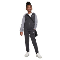 Nike Sportswear Poly Tracksuit Full-Zip Hooded Kids Black Grey White