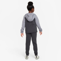 Nike Sportswear Poly Tracksuit Full-Zip Hooded Kids Black Grey White