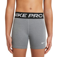 Nike Pro Slidingbroekje Meisjes Grijs Zwart Wit