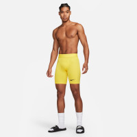 Nike Pro Strike Dri-Fit Sliding Shorts Yellow Black