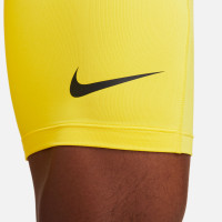 Nike Pro Strike Dri-Fit Sliding Shorts Yellow Black