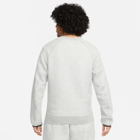 Nike Tech Fleece Crew Sweater Sportswear Lichtgrijs Zwart