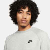 Nike Tech Fleece Crew Sweater Sportswear Lichtgrijs Zwart