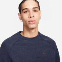 Nike Tech Fleece Crew Sweater Sportswear Donkerblauw Zwart