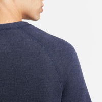 Nike Tech Fleece Crew Sweater Sportswear Donkerblauw Zwart