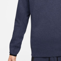 Nike Tech Fleece Crew Sweater Sportswear Donkerblauw Zwart