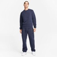 Nike Tech Fleece Crew Sweater Sportswear Donkerblauw Zwart