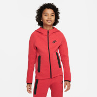 Red tech fleece top tracksuit