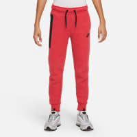 Nike Tech Fleece Trainingspak Sportswear Kids Rood Zwart