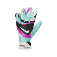 Nike Match Goalkeeper Gloves Turquoise Black Purple White