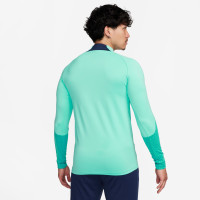 Nike Strike 23 1/4-Zip Trainingstrui Turquoise Donkerblauw Wit