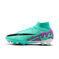 Nike Zoom Mercurial Superfly Elite 9 Grass Football Shoes (FG) Turquoise Purple Black White