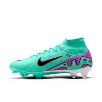 Nike Zoom Mercurial Superfly Elite 9 Grass Football Shoes (FG) Turquoise Purple Black White