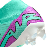 Nike Zoom Mercurial Superfly Elite 9 Gras Voetbalschoenen (FG) Turquoise Paars Zwart Wit