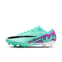 Nike Zoom Mercurial Vapor Elite 15 Gras Voetbalschoenen (FG) Turquoise Paars Zwart Wit