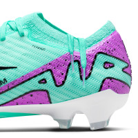 Nike Zoom Mercurial Vapor Elite 15 Grass Football Shoes (FG) Turquoise Purple Black White