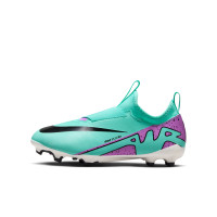 Nike Zoom Mercurial Vapor 15 Academy Veterloze Gras / Kunstgras Voetbalschoenen (MG) Kids Turquoise Paars Zwart Wit
