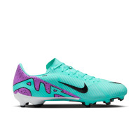 Nike Zoom Mercurial Vapor Academy 15 Gras / Kunstgras Voetbalschoenen (MG) Turquoise Paars Zwart Wit