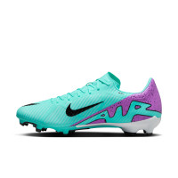 Nike Zoom Mercurial Vapor Academy 15 Gras / Kunstgras Voetbalschoenen (MG) Turquoise Paars Zwart Wit