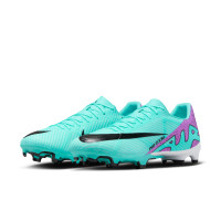 Nike Zoom Mercurial Vapor Academy 15 Gras / Kunstgras Voetbalschoenen (MG) Turquoise Paars Zwart Wit