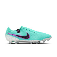 Nike Tiempo Legend Elite 10 Gras Voetbalschoenen (FG) Turquoise Zwart Paars Wit