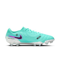 Nike Tiempo Legend Elite 10 Gras Voetbalschoenen (FG) Turquoise Zwart Paars Wit